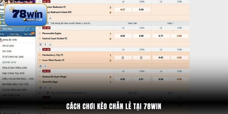 Cách chơi kèo Chẵn Lẻ tại 78Win