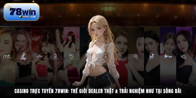 Casino trực tuyến 78Win: Thế giới dealer thật & trải nghiệm như tại sòng bài