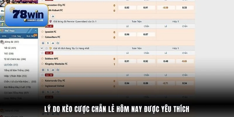 Lý do kèo cược Chẵn Lẻ hôm nay được yêu thích